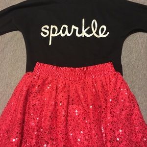 Black Dolman Long Sleeved Sweater with Sparkle